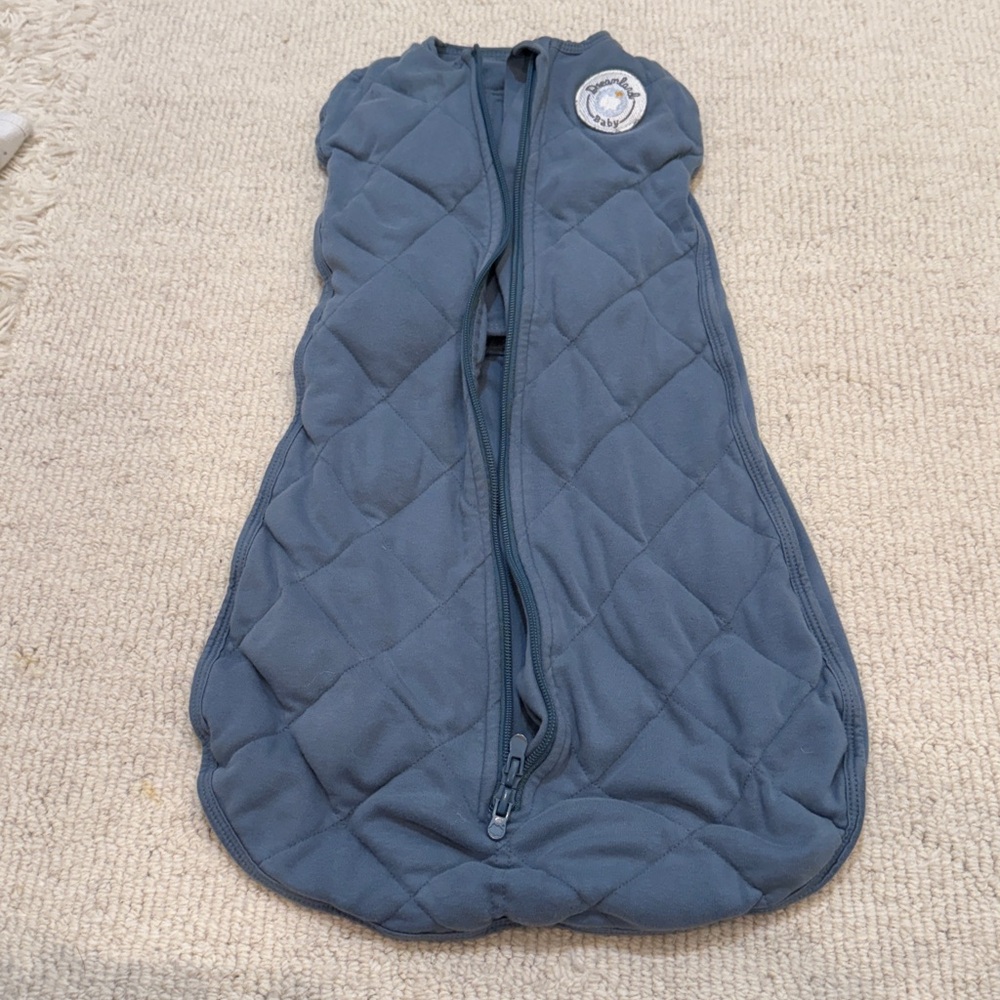 Dreamland Baby Newborn Weighted Swaddle. Ocean Blue